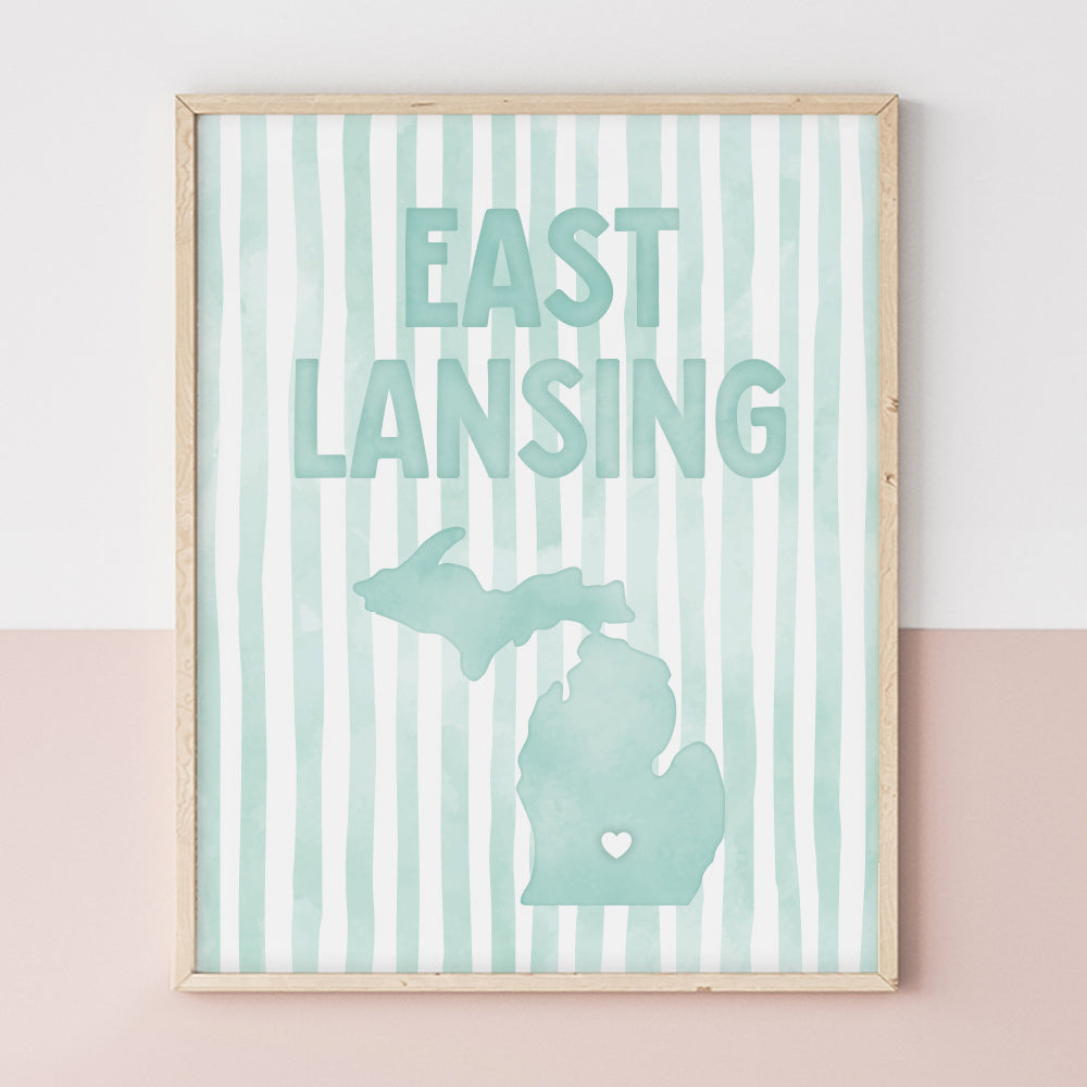 East Lansing, Michigan Poster