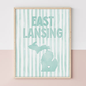 East Lansing, Michigan Poster