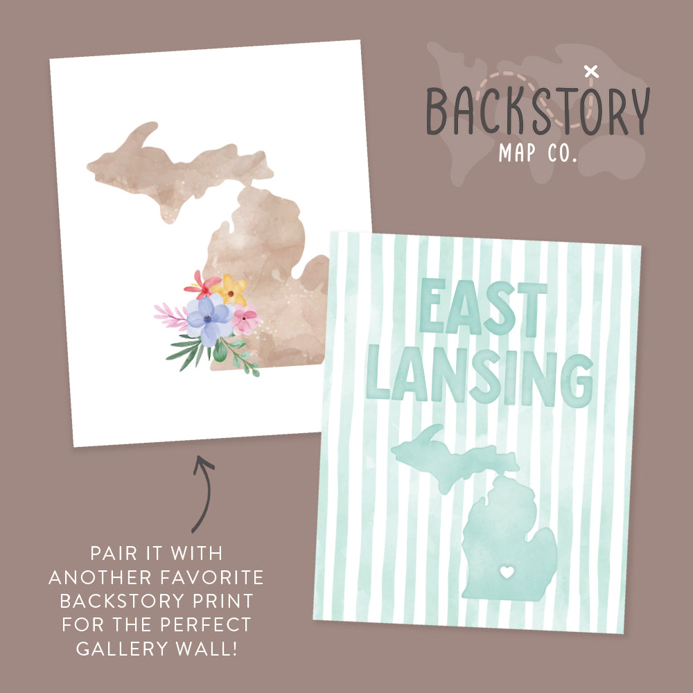 East Lansing, Michigan Poster
