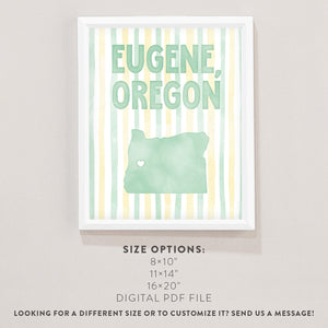 Eugene, Oregon Poster