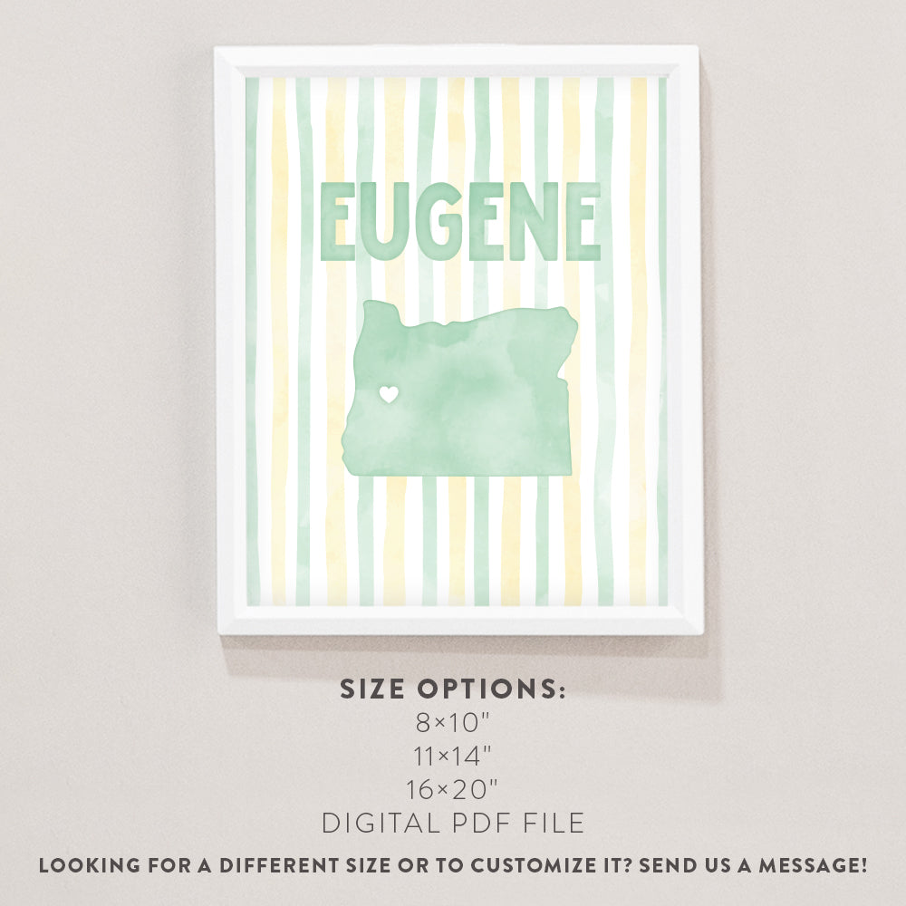 Eugene, Oregon Poster