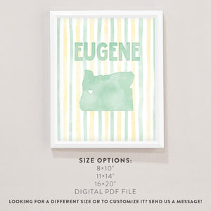 Eugene, Oregon Poster