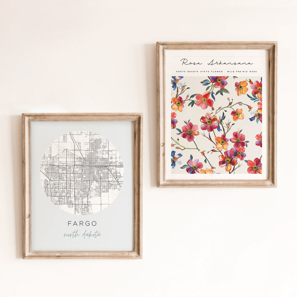 fargo map poster