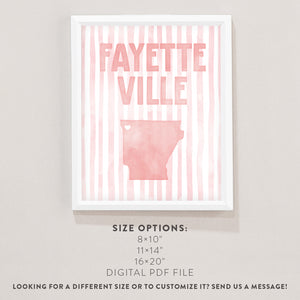Fayetteville, Arkansas Poster