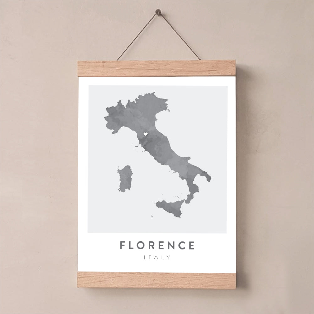 italy map poster