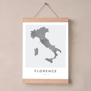 italy map poster