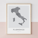 Load image into Gallery viewer, florence italy map poster
