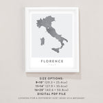 Load image into Gallery viewer, florence italy map poster
