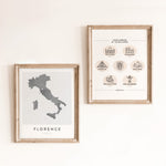Load image into Gallery viewer, florence italy map poster
