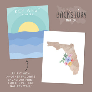 florida map posters