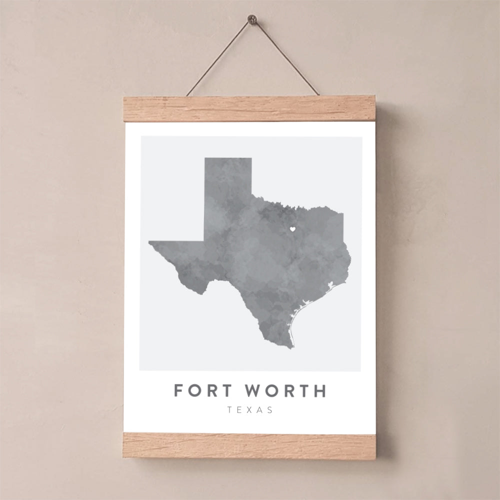 Fort Worth, Texas Map