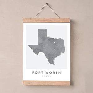 Fort Worth, Texas Map