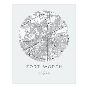 fort worth map