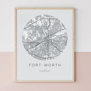 fort worth map