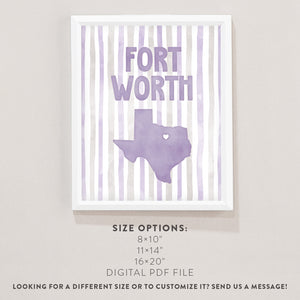Fort Worth, Texas Poster