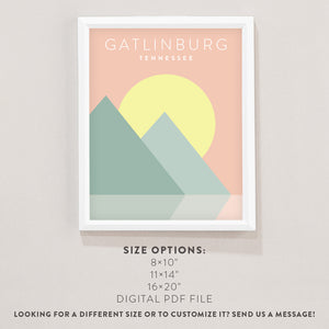 gatlinburg tennessee poster