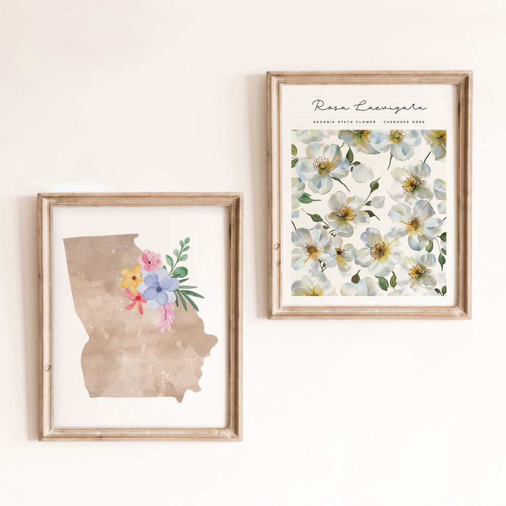 georgia floral posters