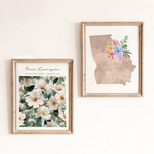 georgia state flower poster
