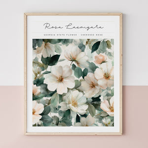 georgia floral wall art
