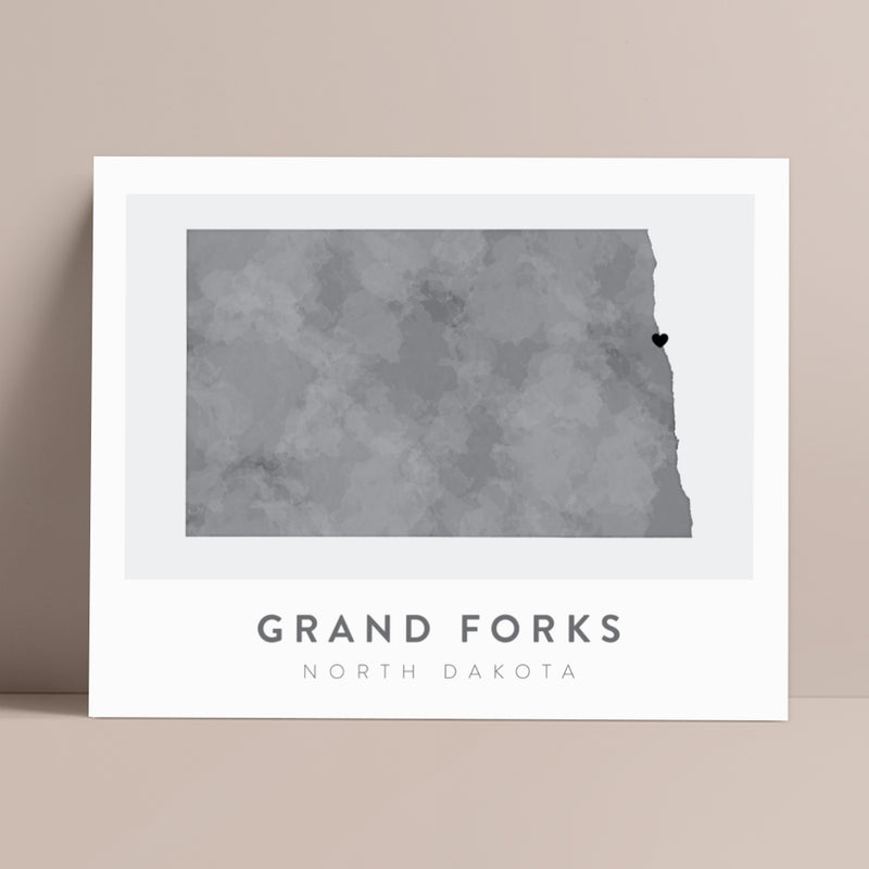 grand forks north dakota map