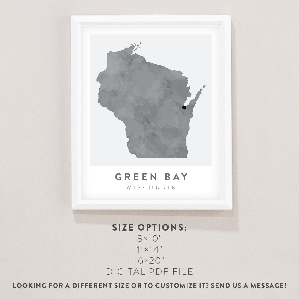 green bay wall art