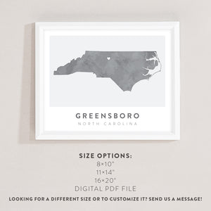 map of greensboro nc