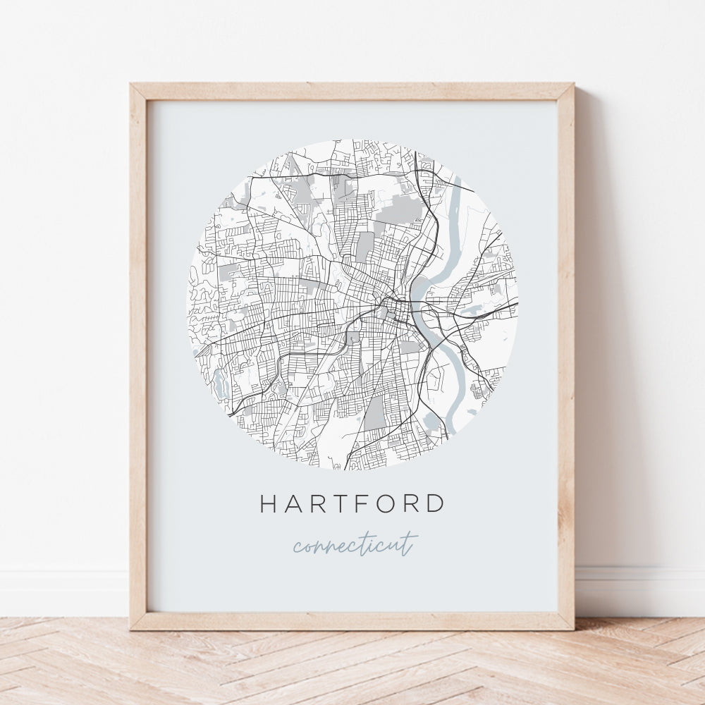 hartford connecticut map