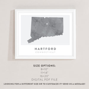 hartford ct map