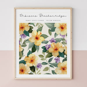 hawaii state flower yellow hibiscus