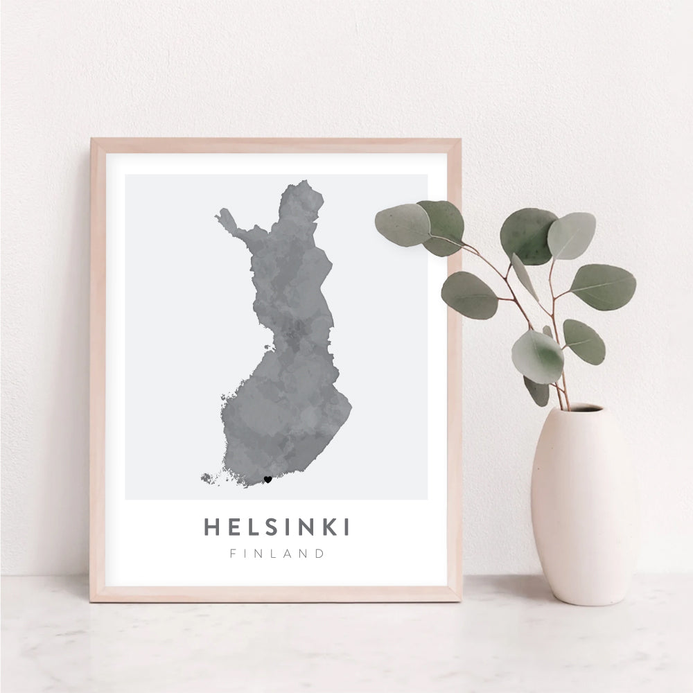 finland map poster