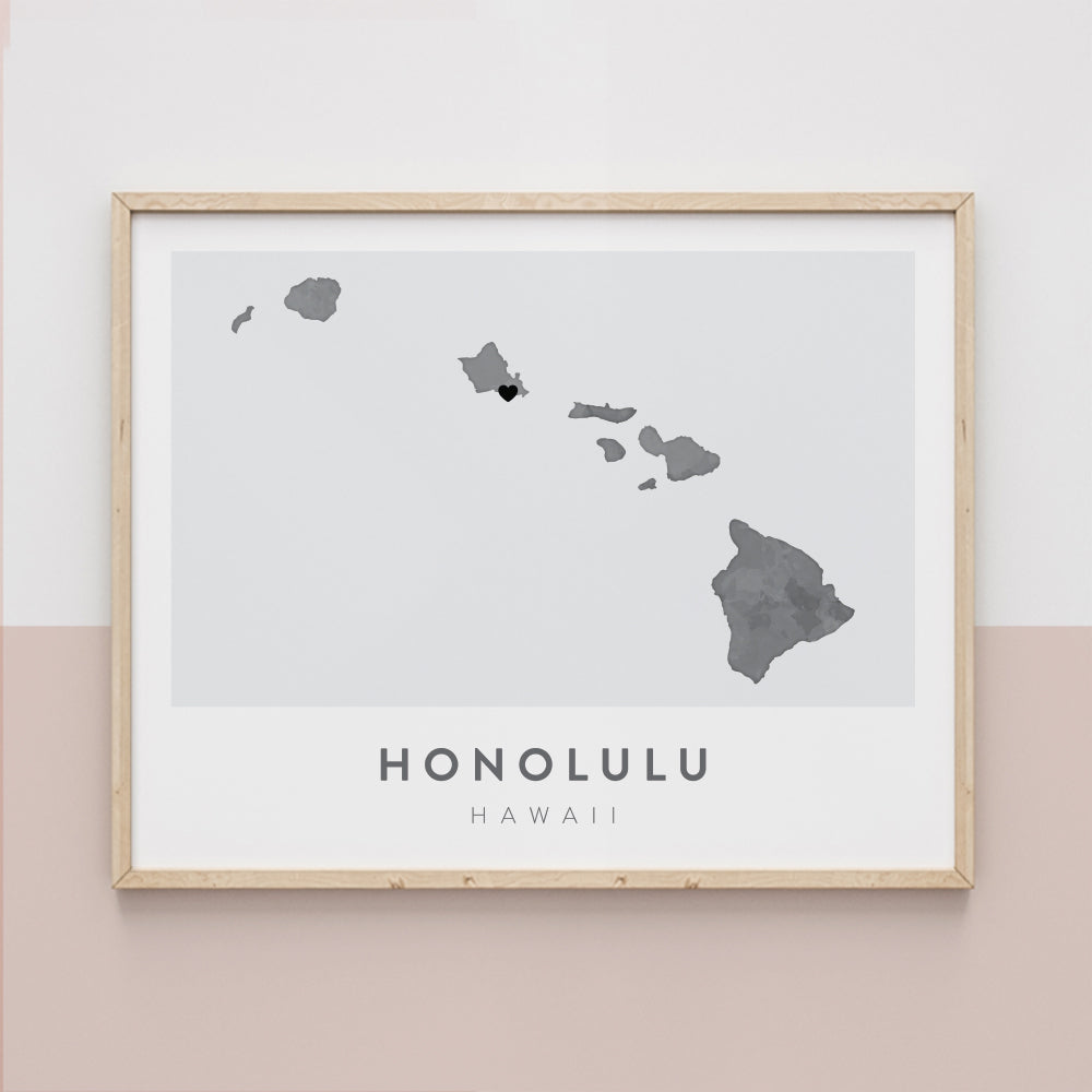 map of hawaii