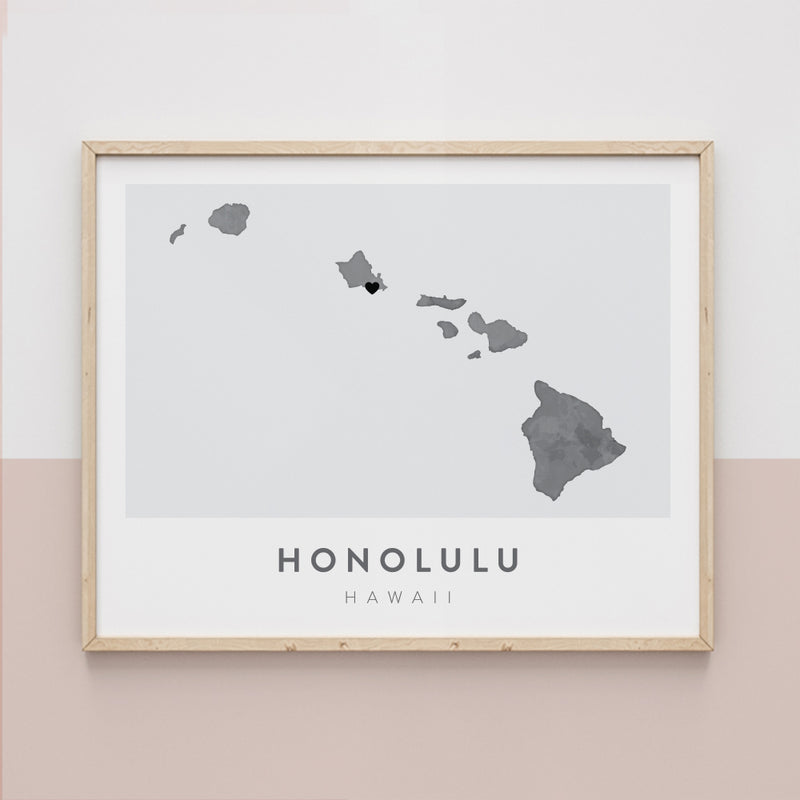 map of hawaii