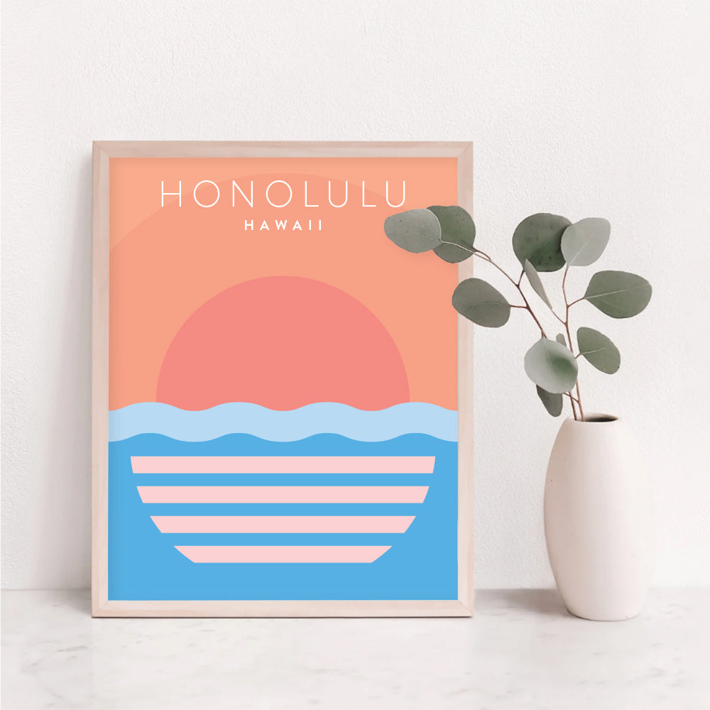 hawaii honolulu poster