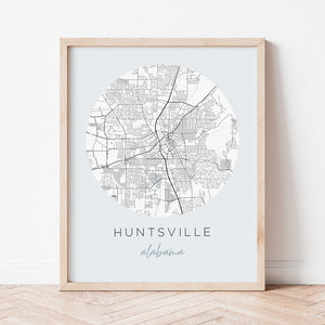 huntsville alabama map