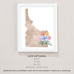 floral wall art idaho