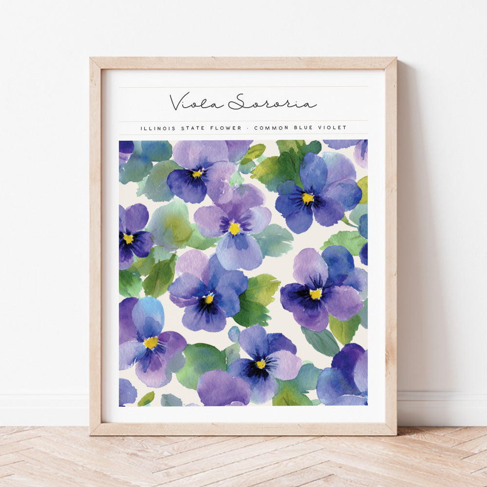 illinois state flower wall art