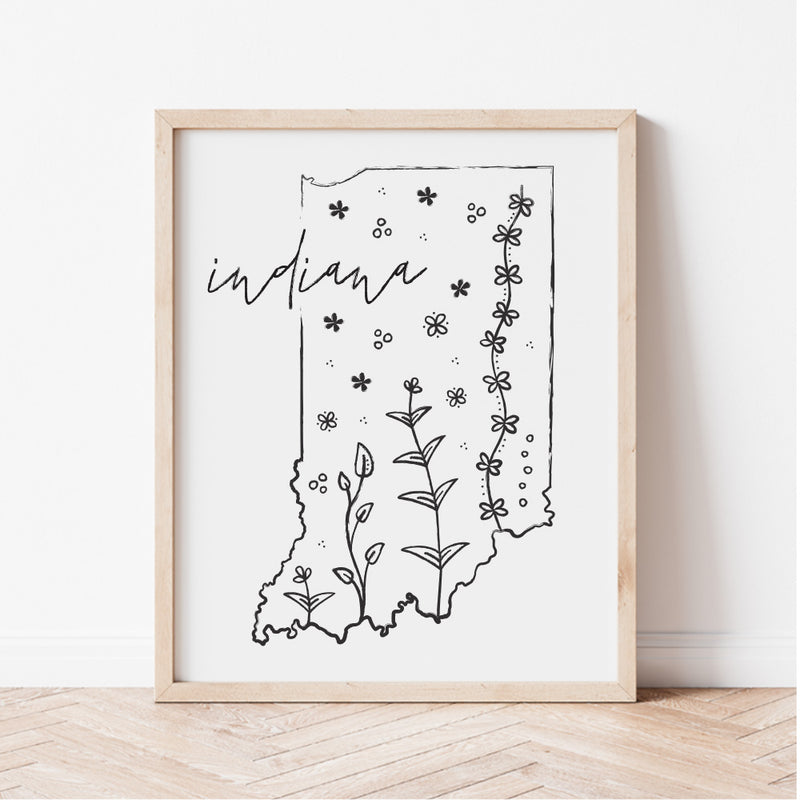 indiana outline