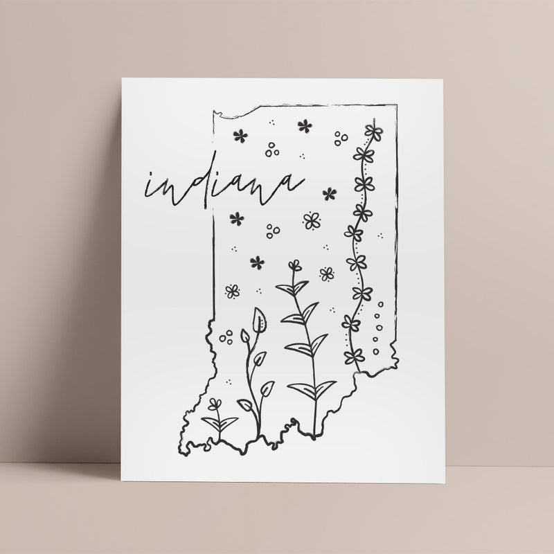 indiana outline