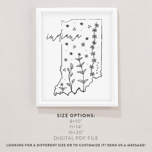indiana outline