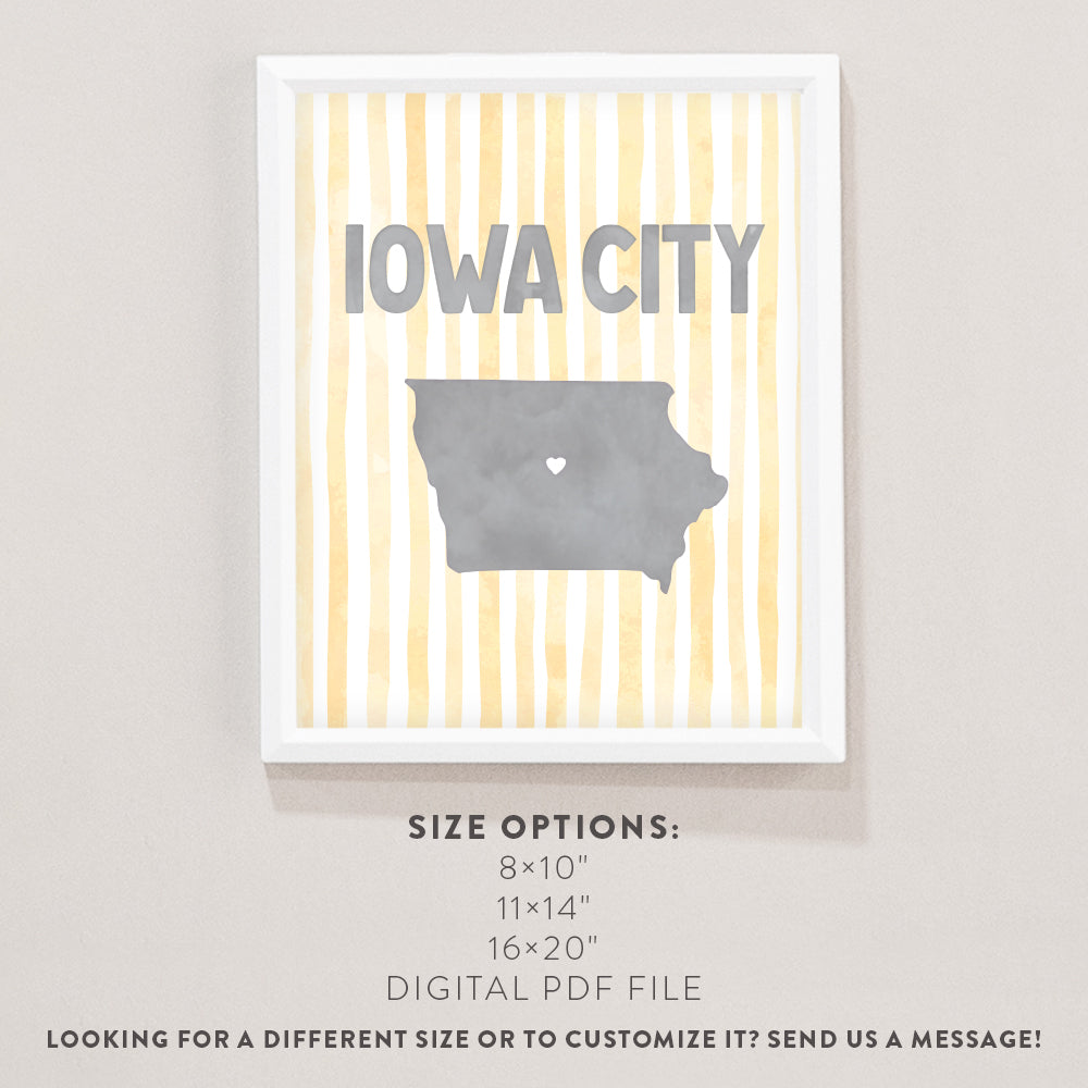 Iowa City, Iowa Poster