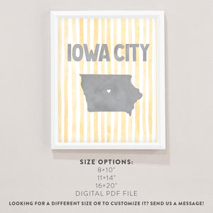 Iowa City, Iowa Poster