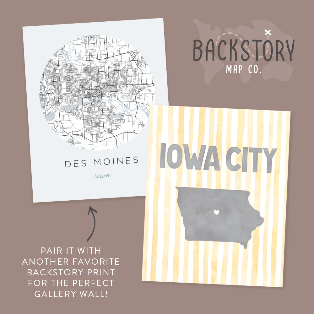 Iowa City, Iowa Poster