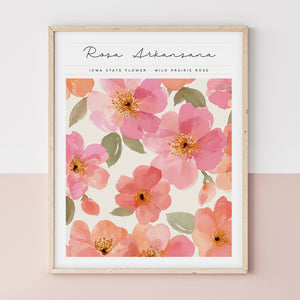 iowa state flower poster
