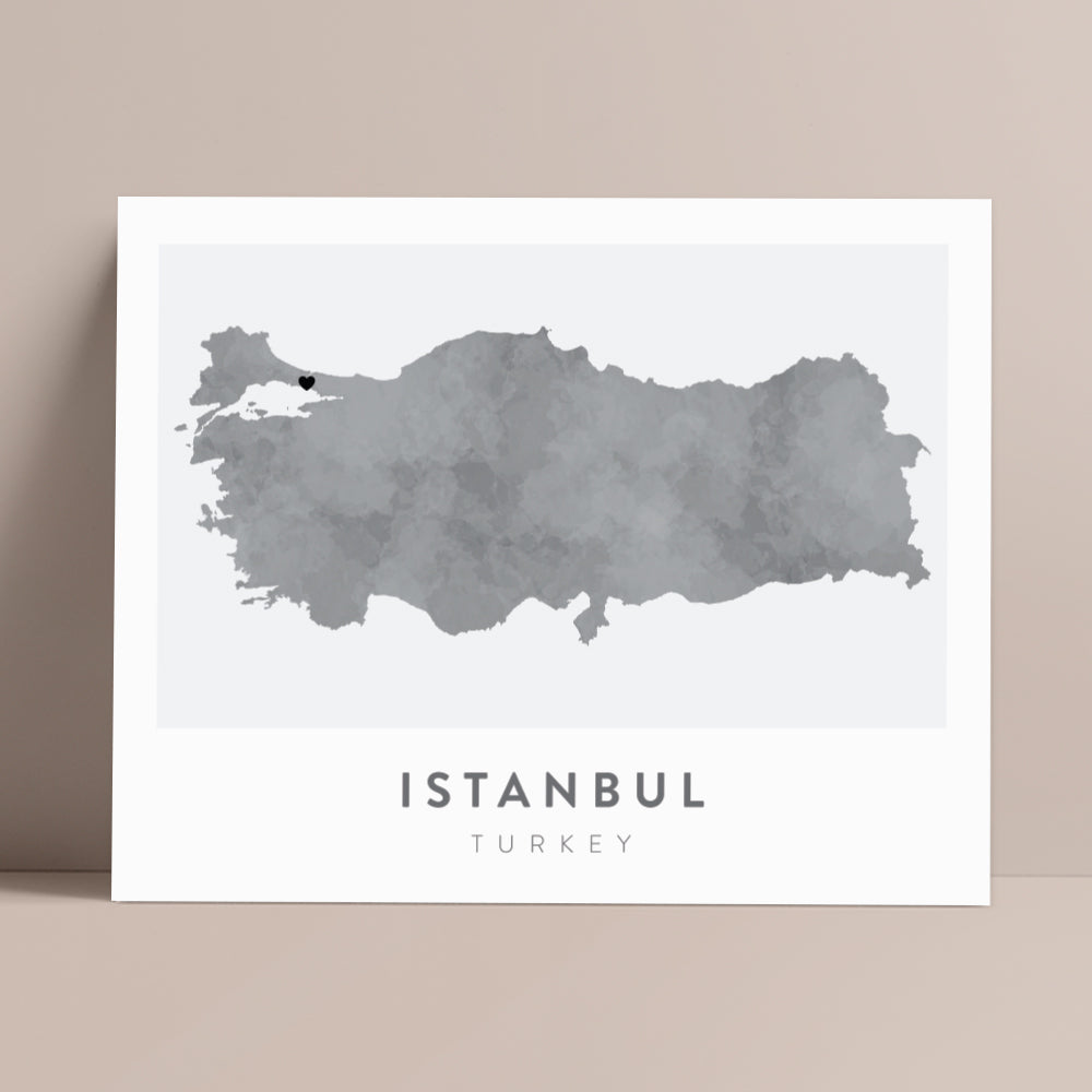 istanbul map poster