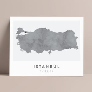 istanbul map poster