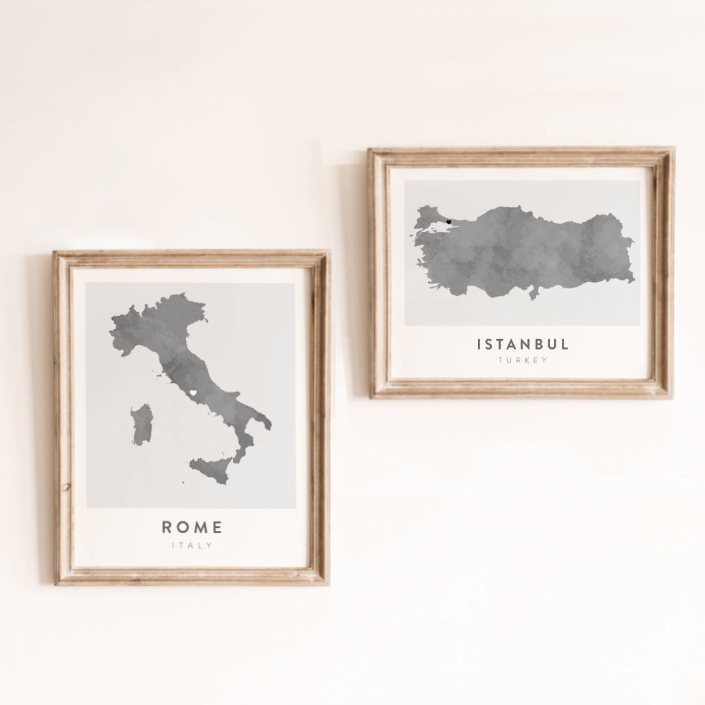 country map wall art