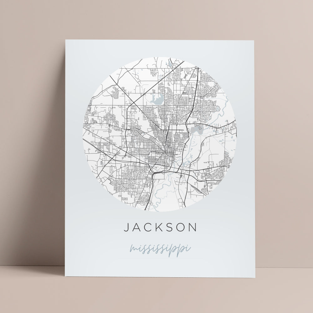 jackson mississippi map