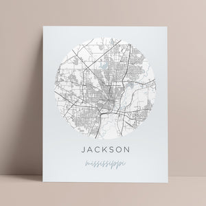 jackson mississippi map