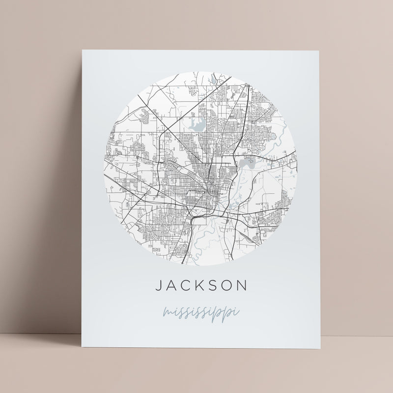 jackson mississippi map