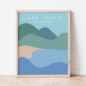 lake tahoe poster